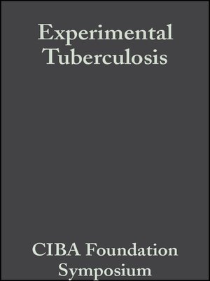 cover image of Experimental Tuberculosis